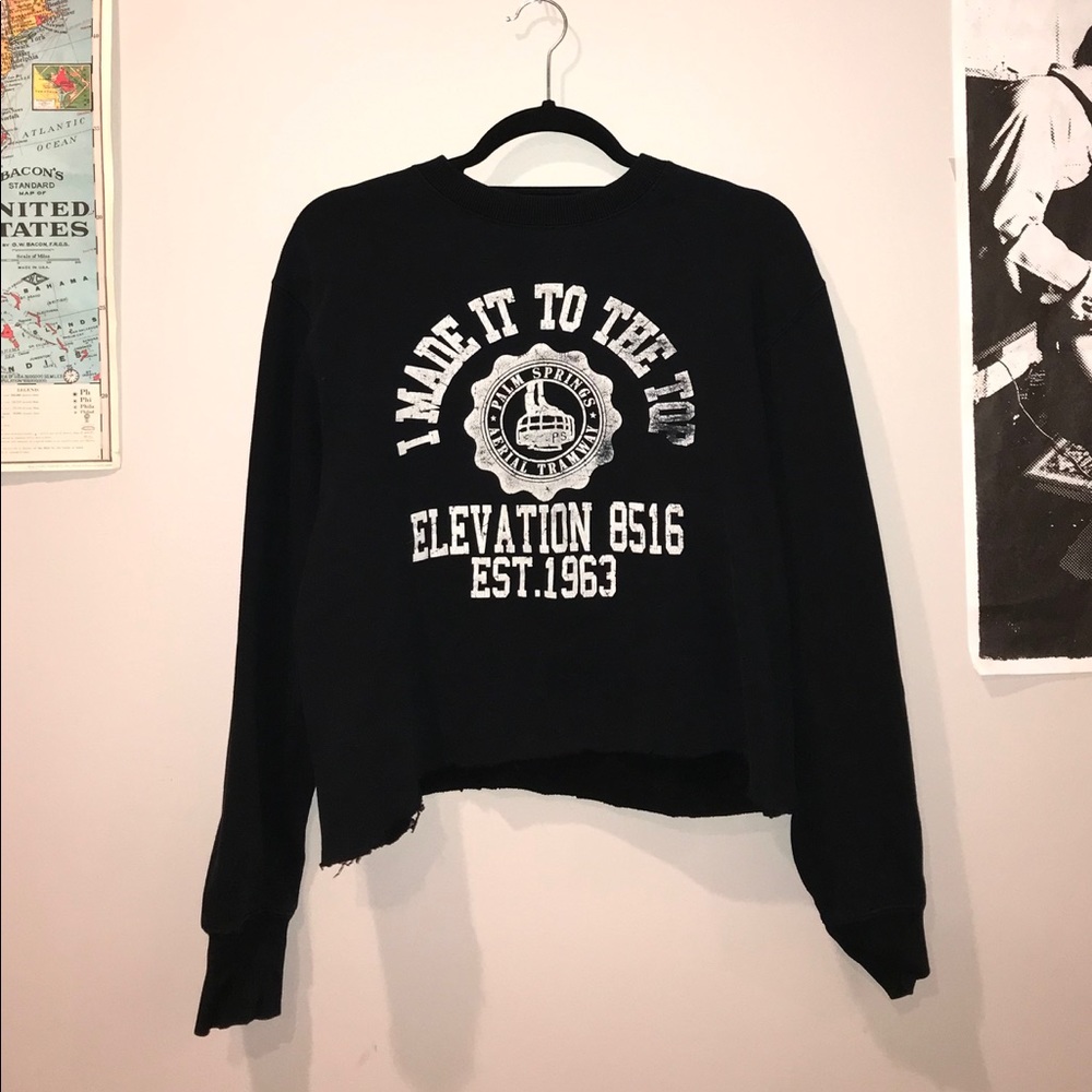 Palm Springs Cropped Sweatshirt